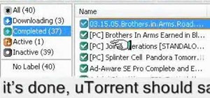 Seed a torrent in the µTorrent BitTorrent client