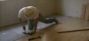 Install laminate flooring in a home