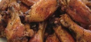 Make chicken wings with a pastrami rub