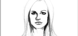 Draw a sexy female face using a perfect square method