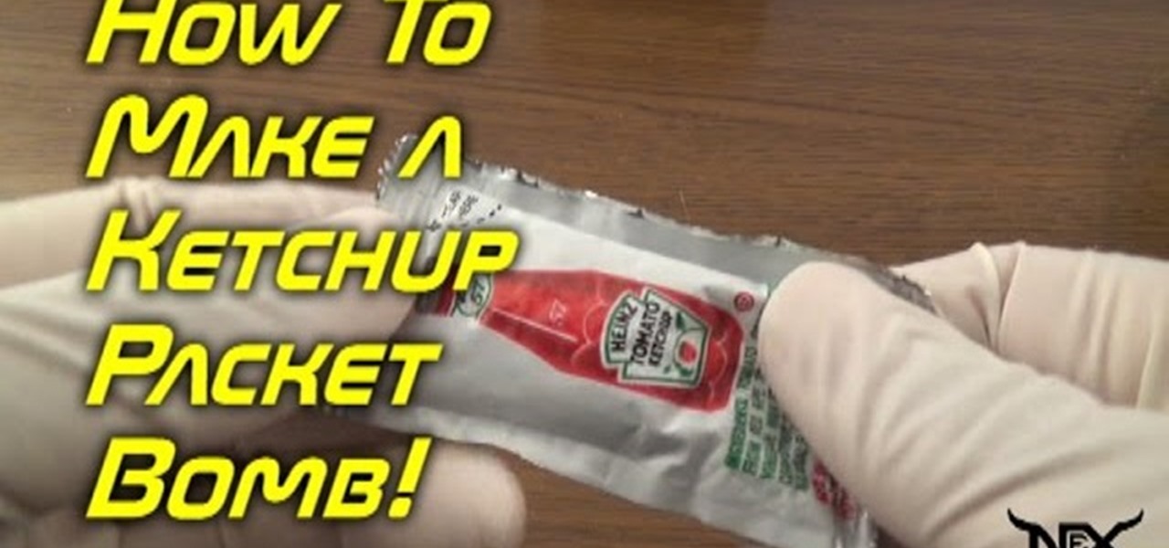 Make a Ketchup Packet Bomb!