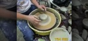 Center and use good posture when making pottery