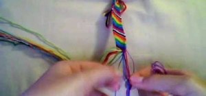 Make a candy stripe friendship bracelet