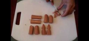 Make an octopus and a squid out of hot dogs for a bento box