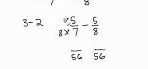 Subtract mixed numbers with uncommon denominators