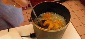Make tasty deep-fried shrimp at home