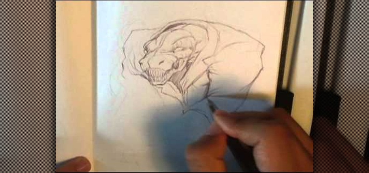 Draw Lizard from Amazing Spiderman