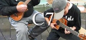 Play a blues scale improvisation on the ukulele