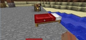 Make a bed in Minecraft Beta