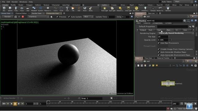 Use physically-based rendering in Houdini 10 - Part 1 of 4