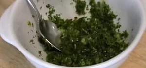 Make Italian parsley garlic lemon sauce or gremolata