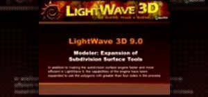 Model using subdivision surface tools in LightWave 9