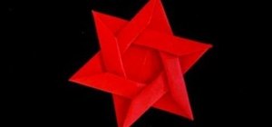 Fold an origami Star of David or six pointed star