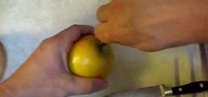 Use an apple to make a hookah bowl head