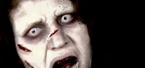 Create the gruesome demon possessed makeup look from "The Exorcist"