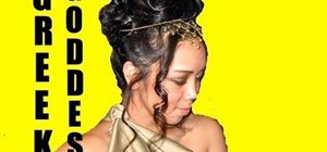 Create two curly Greek goddess hairstyles