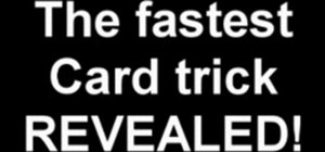 Perform a very fast and easy magic card trick