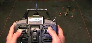 Fly a RC helicopter using cyclic and rudder controls