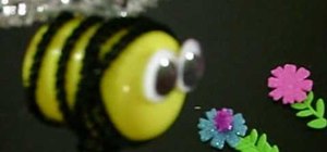 Make a bumble bee out of an old plastic Easter egg