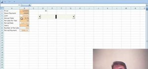 Control percentages with a scroll bar in MS Excel