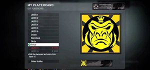 Create a gorilla playercard emblem in Call of Duty: Black Ops