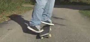 Do a Kickback on a skateboard