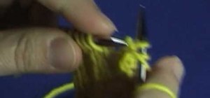 Bind off your knitting when working in a pattern