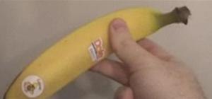 Twirl this banana around your thumb