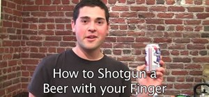 Shotgun a beer using just your finger