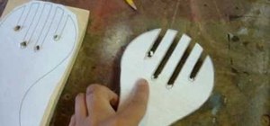 Make wooden salad tongs with woodworking tools