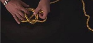 Tie a double bowline knot step by step