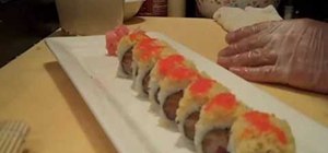 Make a New York sushi roll