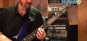 Fret and play an A sharp or B flat note on bass guitar