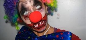 Create a killer clown makeup look for Halloween