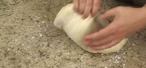 Knead bread dough by hand
