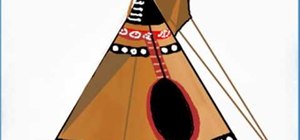 Draw a Native American teepee