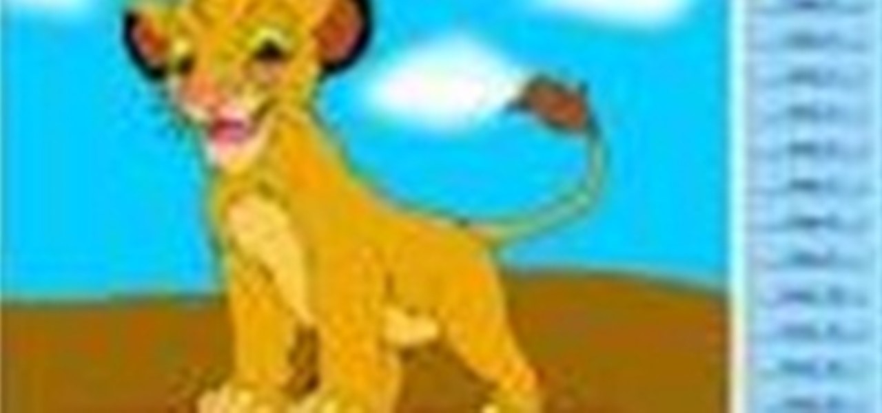 Draw Simba ( the Lion King )