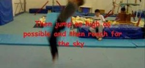 Do a standing back tuck