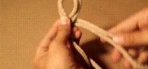 Tie a figure eight knot