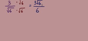 Rationalize the denominators of radicals in math