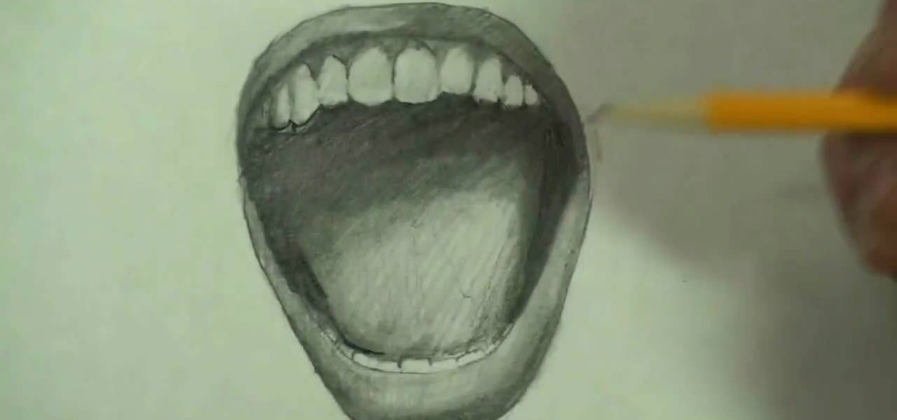 How to Draw a screaming angry mouth