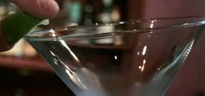 Rim a cocktail glass