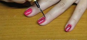 Paint a geometric pattern on your nails