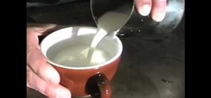 Steam milk for latte art using soap and water