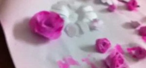 Fold a simple paper origami rose