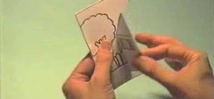 Make a little house pop-up card