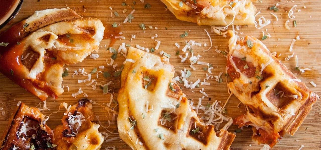 Put Your Waffle Iron to Good Use by Creating a Pizza Waffle