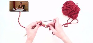 Knit a basic purl stitch
