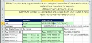 Use the FIND & REPLACE functions in Microsoft Excel