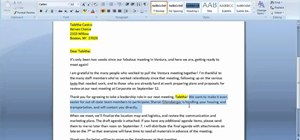 Create a simple letter for Mail Merge in Microsoft Word 2007